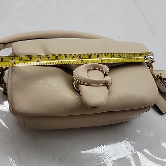 Coach Pillow Tabby Shoulder Crossbody Bag In Soft Cream - Picture 10 of 13